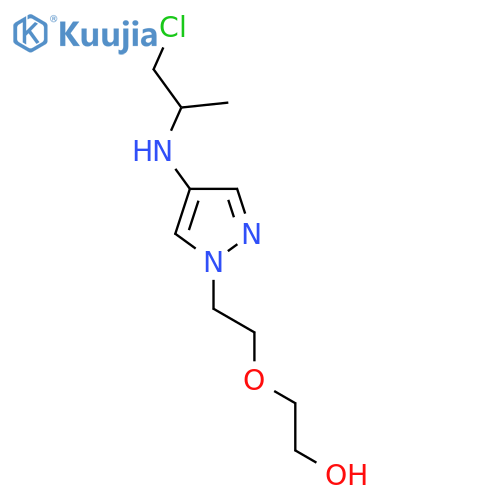 2-(2-{4-(1-chloropropan-2-yl)amino-1H-pyrazol-1-yl}ethoxy)ethan-1-ol structure