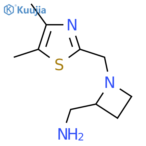 {1-(dimethyl-1,3-thiazol-2-yl)methylazetidin-2-yl}methanamine structure