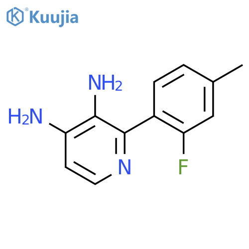 2-(2-fluoro-4-methylphenyl)pyridine-3,4-diamine structure