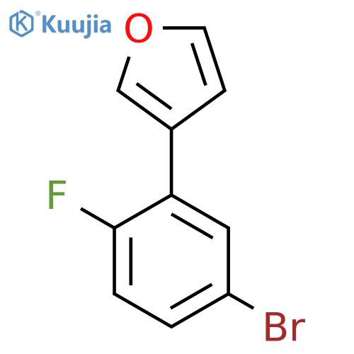3-(5-bromo-2-fluorophenyl)furan structure