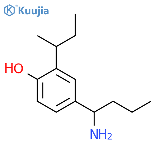 4-(1-aminobutyl)-2-(butan-2-yl)phenol structure