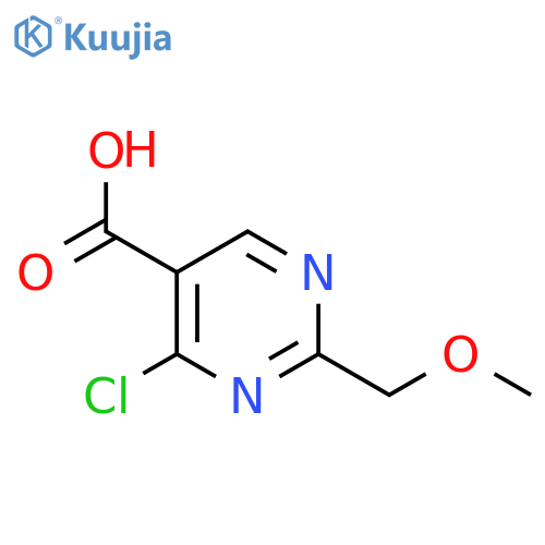 4-chloro-2-(methoxymethyl)pyrimidine-5-carboxylic acid structure