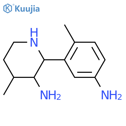 2-(5-amino-2-methylphenyl)-4-methylpiperidin-3-amine structure