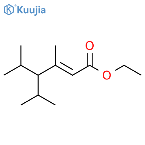 ethyl (2E)-3,5-dimethyl-4-(propan-2-yl)hex-2-enoate structure