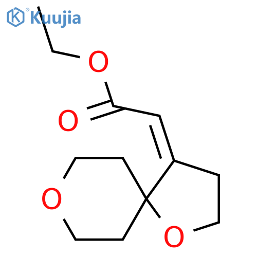 ethyl 2-(4Z)-1,8-dioxaspiro4.5decan-4-ylideneacetate structure