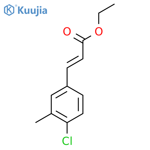 ethyl (2E)-3-(4-chloro-3-methylphenyl)prop-2-enoate structure
