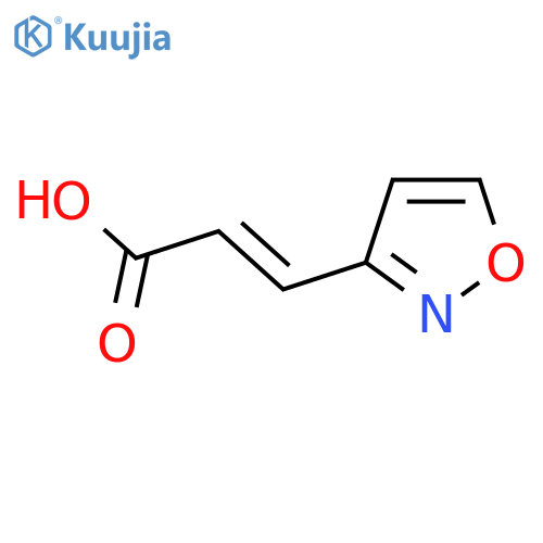 (2E)-3-(1,2-oxazol-3-yl)prop-2-enoic acid structure