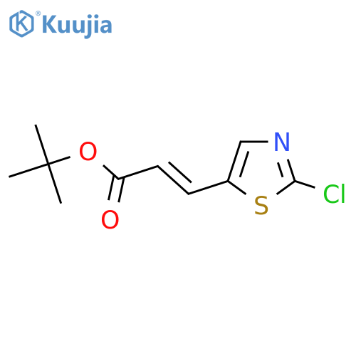 tert-butyl (2E)-3-(2-chloro-1,3-thiazol-5-yl)prop-2-enoate structure