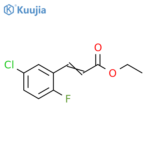 ethyl (2E)-3-(5-chloro-2-fluorophenyl)prop-2-enoate structure