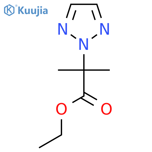Ethyl 2-methyl-2-(triazol-2-yl)propanoate structure