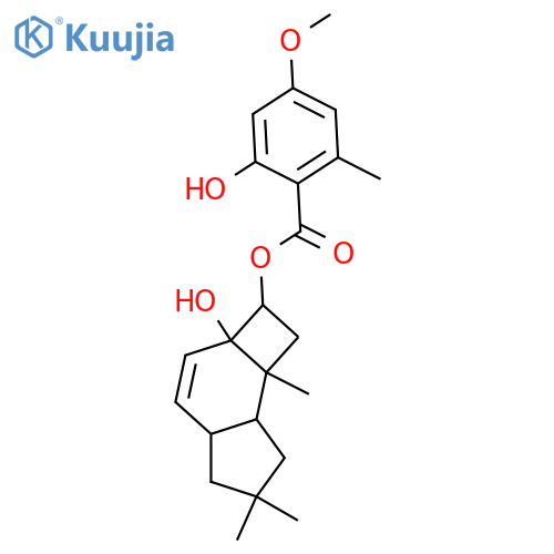 14-Nor-7-protoilludene-5,6-diol; (5β,6α)-form, 5-O-(2-Hydroxy-4-methoxy-6-methylbenzoyl) structure