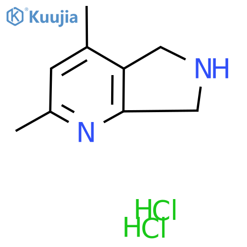 2,4-dimethyl-5H,6H,7H-pyrrolo3,4-bpyridine dihydrochloride structure