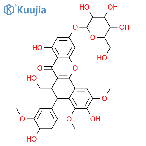 Neohydnocarpin; 1''-Epimer, 3'-methoxy, 5'-Me ether, 7-O-β-D-glucopyranoside structure