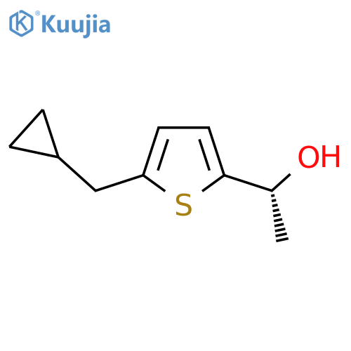 (1R)-1-5-(cyclopropylmethyl)thiophen-2-ylethan-1-ol structure