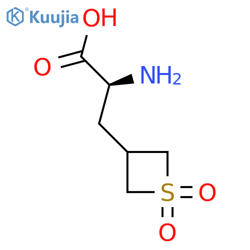 (2S)-2-amino-3-(1,1-dioxo-1lambda6-thietan-3-yl)propanoic acid structure