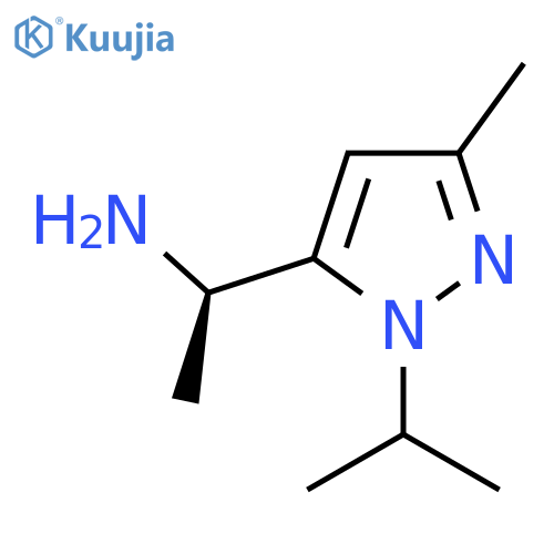 (1R)-1-3-methyl-1-(propan-2-yl)-1H-pyrazol-5-ylethan-1-amine structure