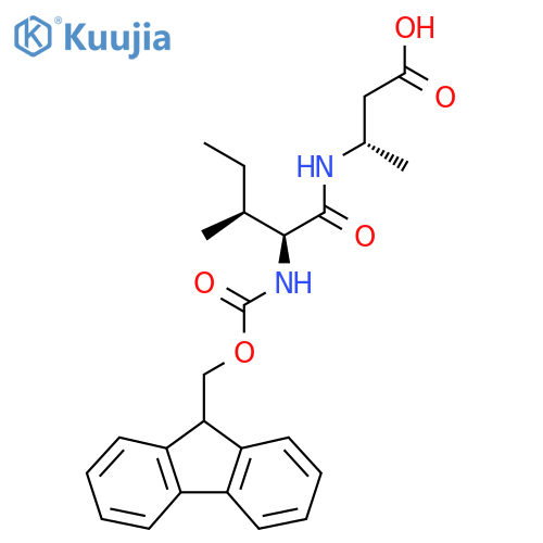 (3S)-3-(2S,3S)-2-({(9H-fluoren-9-yl)methoxycarbonyl}amino)-3-methylpentanamidobutanoic acid structure