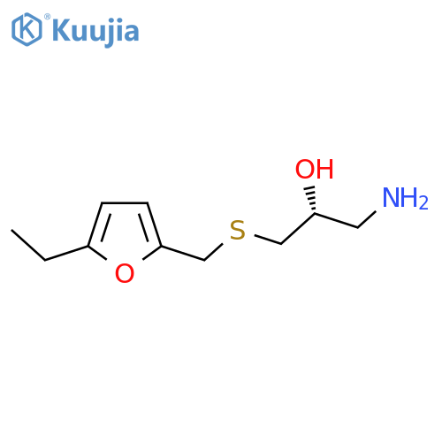 (2R)-1-amino-3-{(5-ethylfuran-2-yl)methylsulfanyl}propan-2-ol structure