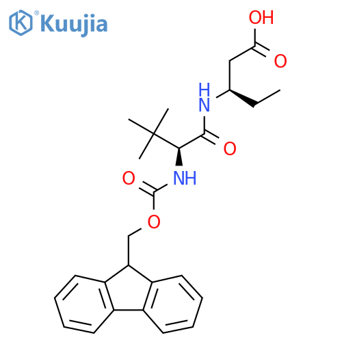 (3R)-3-(2S)-2-({(9H-fluoren-9-yl)methoxycarbonyl}amino)-3,3-dimethylbutanamidopentanoic acid structure