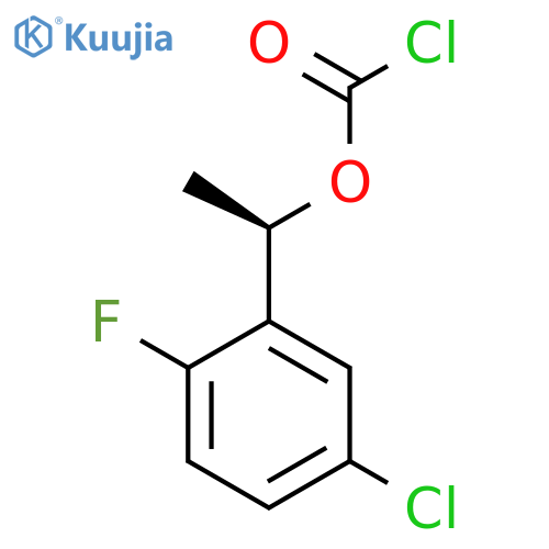 (1R)-1-(5-chloro-2-fluorophenyl)ethyl chloroformate structure