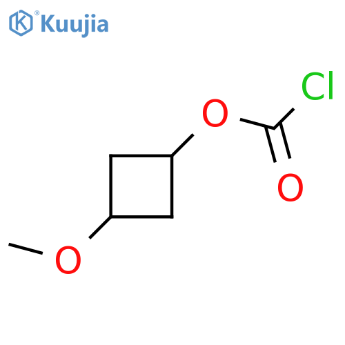 (1r,3r)-3-methoxycyclobutyl chloroformate structure