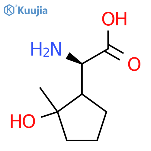 (2R)-2-amino-2-(2-hydroxy-2-methylcyclopentyl)acetic acid structure