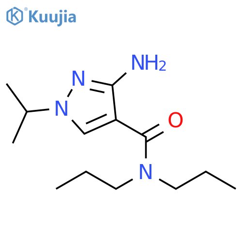 3-amino-1-isopropyl-N,N-dipropyl-1H-pyrazole-4-carboxamide structure