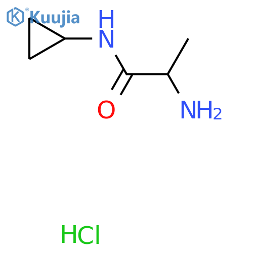 2-amino-N-cyclopropylpropanamide hydrochloride structure