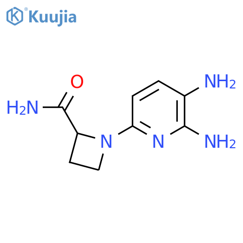 1-(5,6-diaminopyridin-2-yl)azetidine-2-carboxamide structure