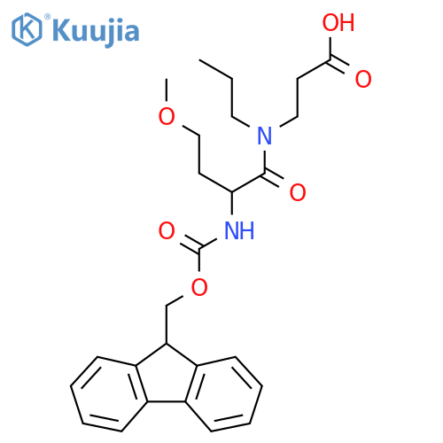 3-2-({(9H-fluoren-9-yl)methoxycarbonyl}amino)-4-methoxy-N-propylbutanamidopropanoic acid structure