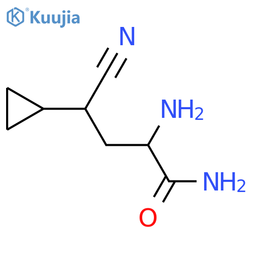2-amino-4-cyano-4-cyclopropylbutanamide structure