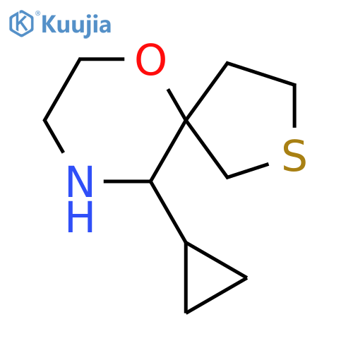 10-cyclopropyl-6-oxa-2-thia-9-azaspiro4.5decane structure