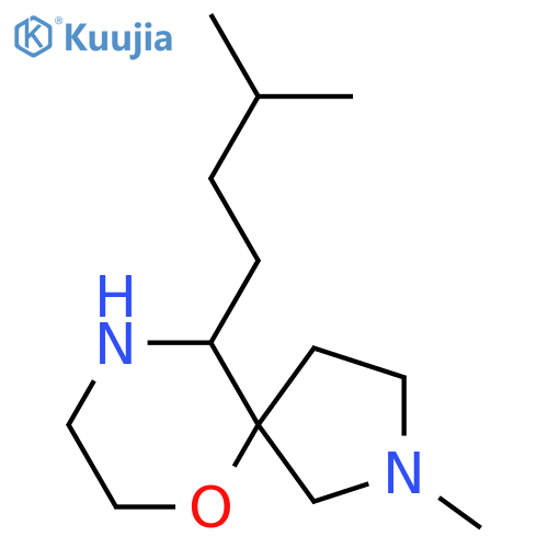 2-methyl-10-(3-methylbutyl)-6-oxa-2,9-diazaspiro4.5decane structure