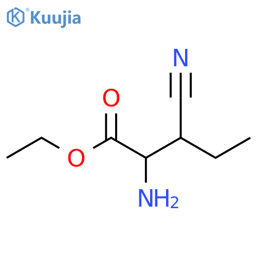 ethyl 2-amino-3-cyanopentanoate structure