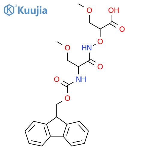 2-{2-({(9H-fluoren-9-yl)methoxycarbonyl}amino)-3-methoxypropanamidooxy}-3-methoxypropanoic acid structure