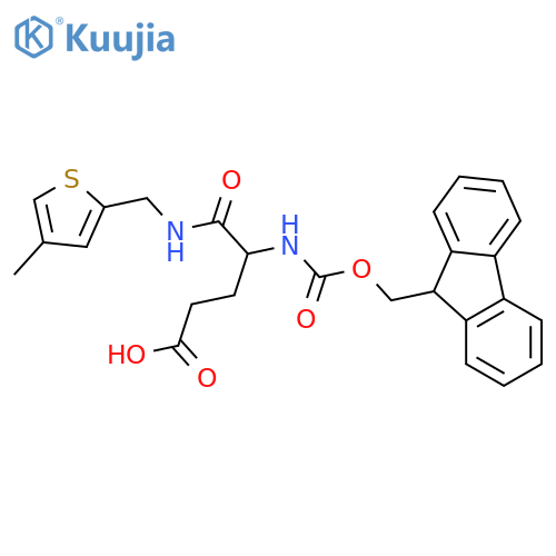 4-({(9H-fluoren-9-yl)methoxycarbonyl}amino)-4-{(4-methylthiophen-2-yl)methylcarbamoyl}butanoic acid structure