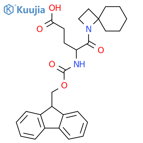 5-{1-azaspiro3.5nonan-1-yl}-4-({(9H-fluoren-9-yl)methoxycarbonyl}amino)-5-oxopentanoic acid structure