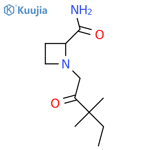 1-(3,3-dimethyl-2-oxopentyl)azetidine-2-carboxamide structure