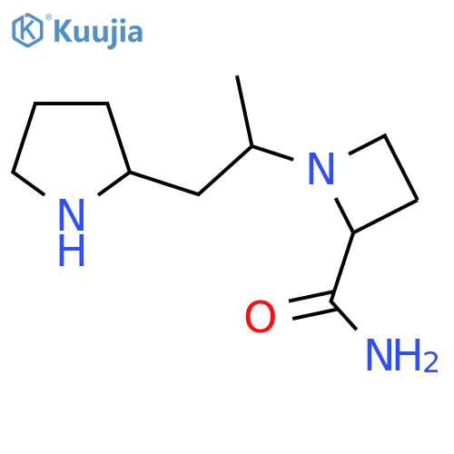 1-1-(pyrrolidin-2-yl)propan-2-ylazetidine-2-carboxamide structure