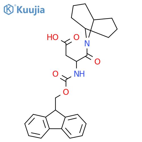 4-{9-azabicyclo3.3.1nonan-9-yl}-3-({(9H-fluoren-9-yl)methoxycarbonyl}amino)-4-oxobutanoic acid structure