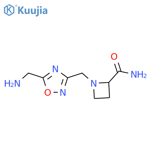 1-{5-(aminomethyl)-1,2,4-oxadiazol-3-ylmethyl}azetidine-2-carboxamide structure