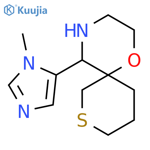 5-(1-methyl-1H-imidazol-5-yl)-1-oxa-8-thia-4-azaspiro5.5undecane structure