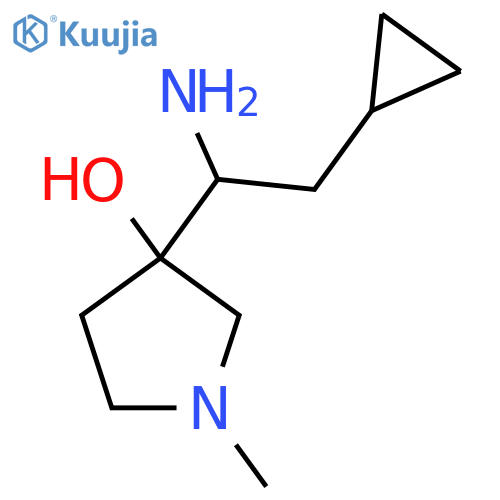 3-(1-amino-2-cyclopropylethyl)-1-methylpyrrolidin-3-ol structure