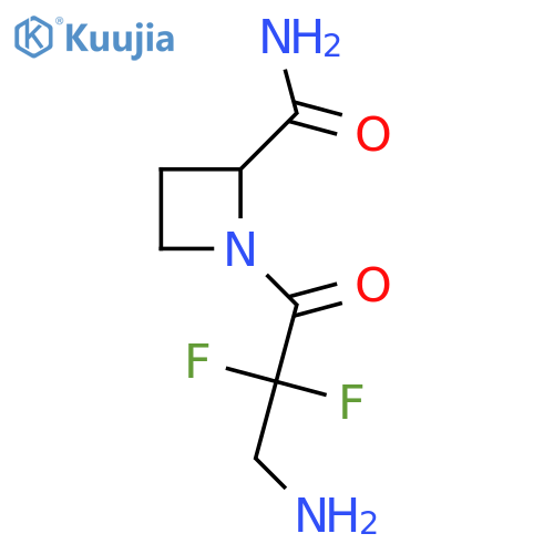 1-(3-amino-2,2-difluoropropanoyl)azetidine-2-carboxamide structure