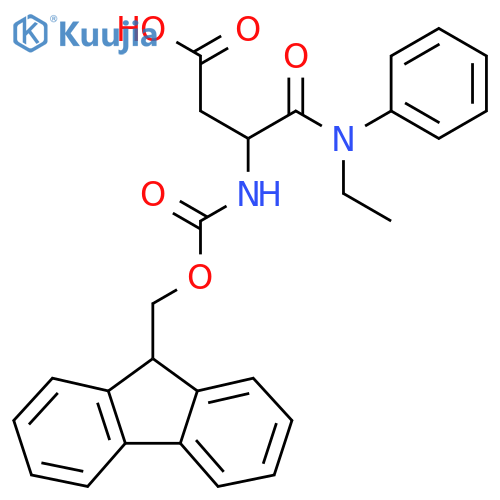 3-ethyl(phenyl)carbamoyl-3-({(9H-fluoren-9-yl)methoxycarbonyl}amino)propanoic acid structure