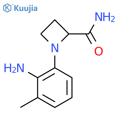 1-(2-Amino-3-methylphenyl)azetidine-2-carboxamide structure