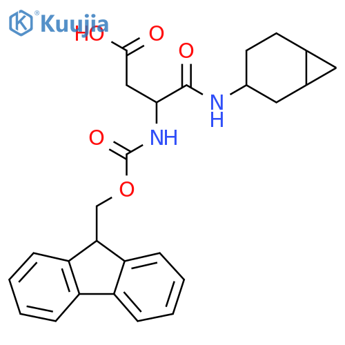 3-({bicyclo4.1.0heptan-3-yl}carbamoyl)-3-({(9H-fluoren-9-yl)methoxycarbonyl}amino)propanoic acid structure