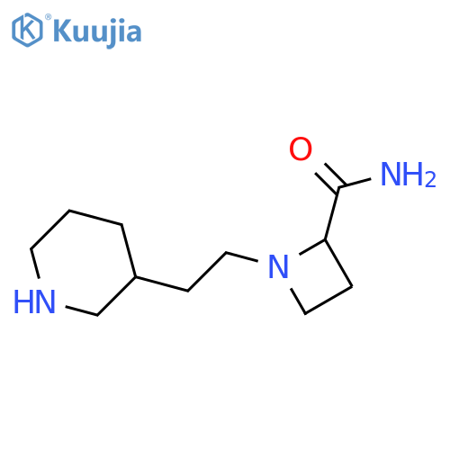 1-2-(piperidin-3-yl)ethylazetidine-2-carboxamide structure