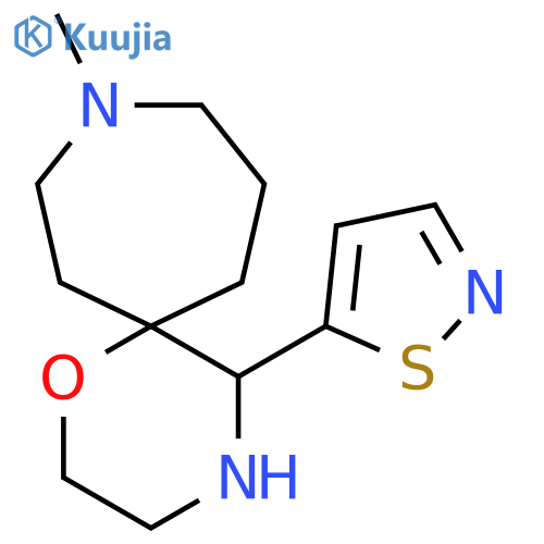 9-methyl-5-(1,2-thiazol-5-yl)-1-oxa-4,9-diazaspiro5.6dodecane structure