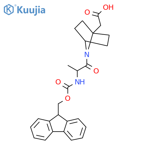 2-{7-2-({(9H-fluoren-9-yl)methoxycarbonyl}amino)propanoyl-7-azabicyclo2.2.1heptan-1-yl}acetic acid structure
